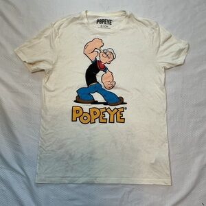 Popeye Graphic Tee - Cream Men's Shirt.